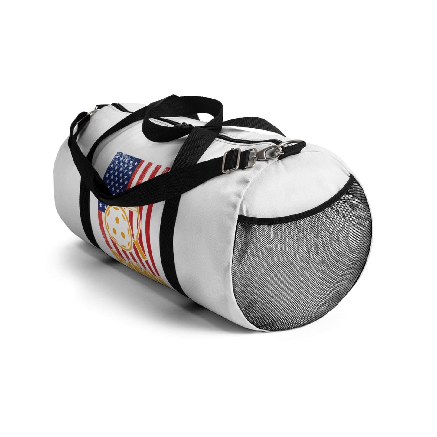 Pickleball Durable Duffel Bag - American Flag with Pickleball
