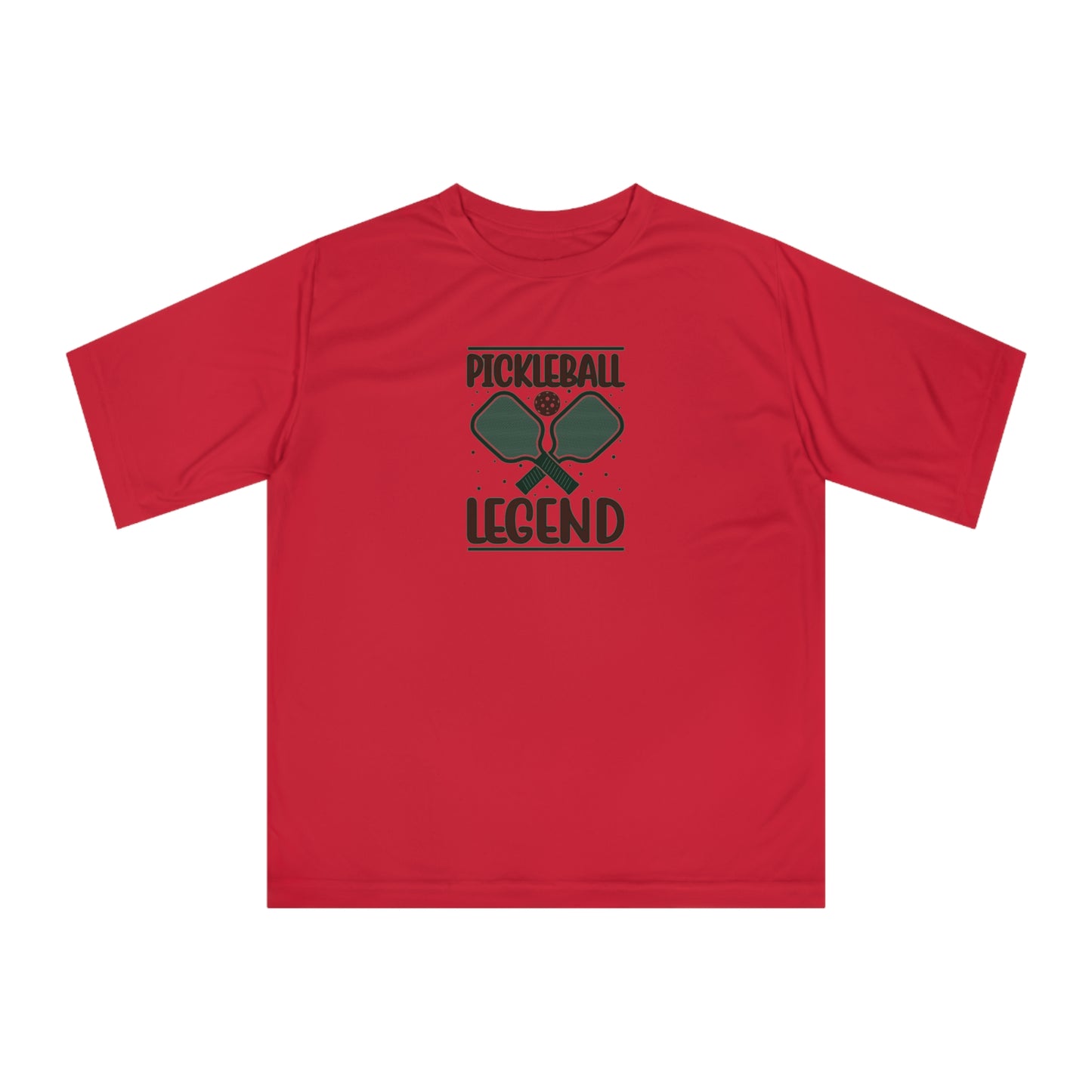 Men's Sporty Pickleball T-shirt - Pickleball Legend Red