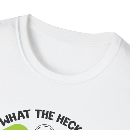 Men's Funny Pickleball T-shirt - What the Heck Is Pickleball?