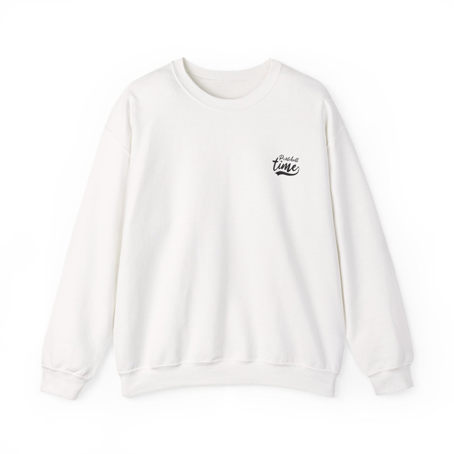 Men's Comfy Pickleball Sweatshirt - This Is My Happy Hour Pickleball White