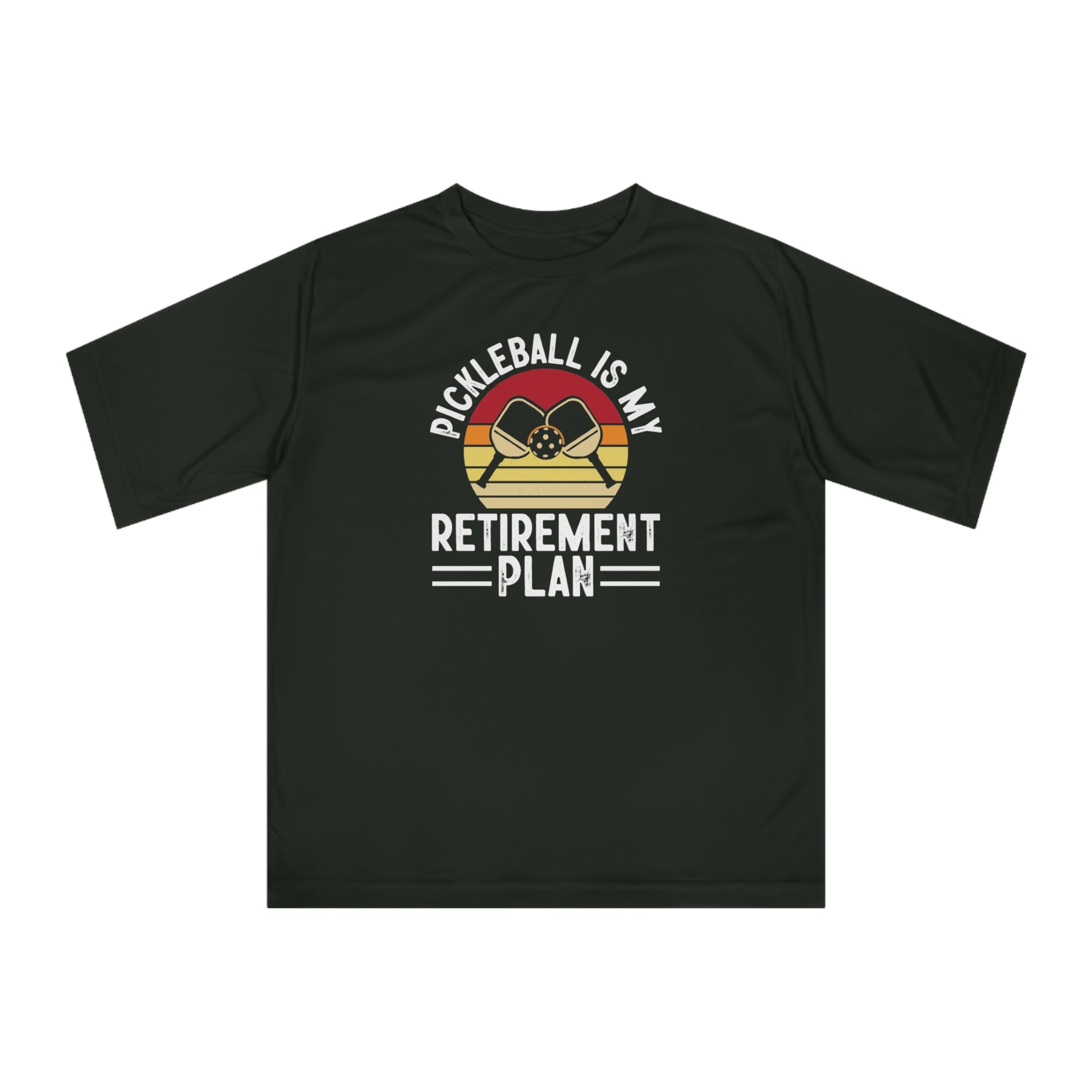 Women's Pickleball T-shirt - Pickleball Is My Retirement Plan Black