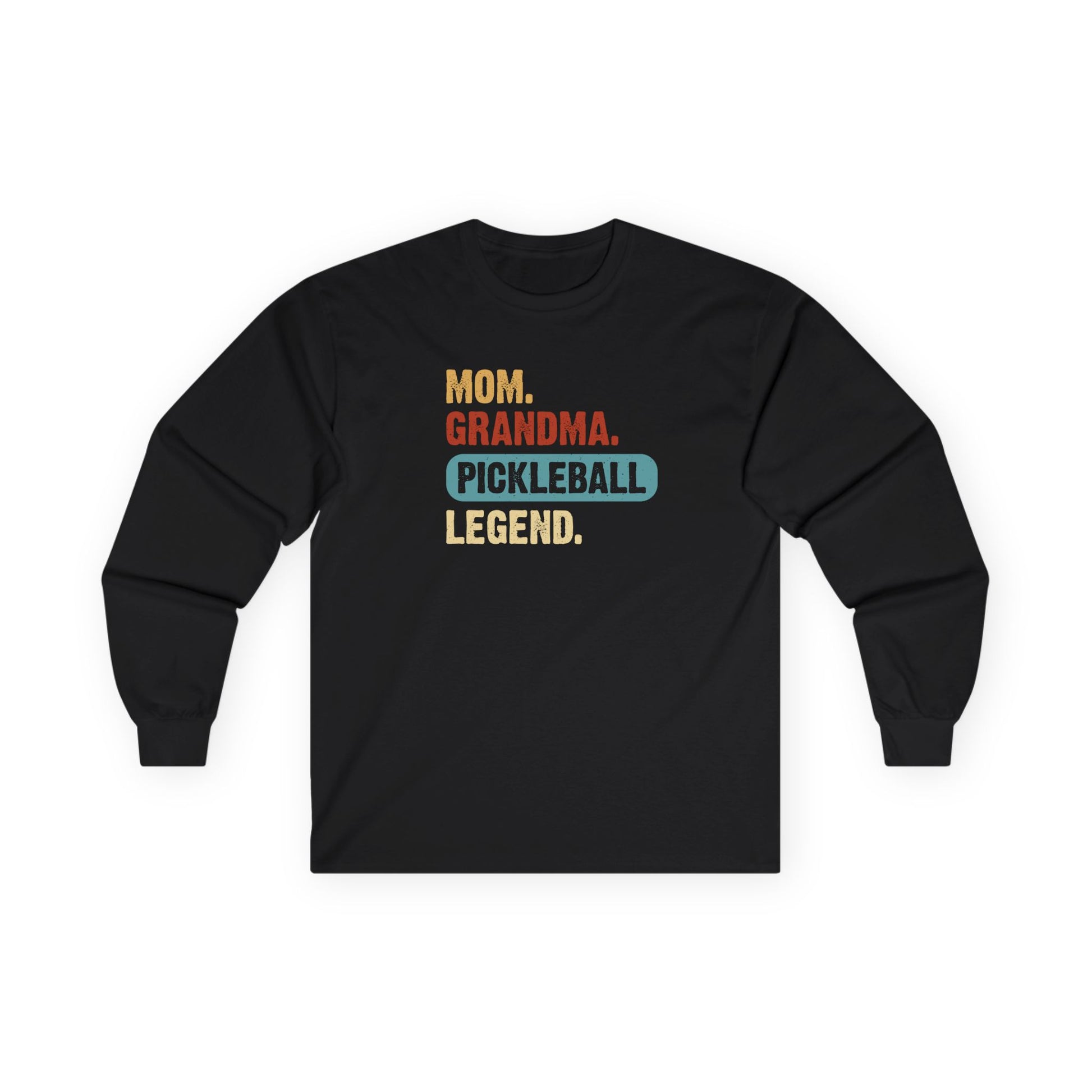 Women's Pickleball Long Sleeves top - Mom Grandma Pickleball Legend Black