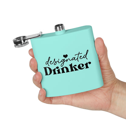 Pickleball Playful Flask - Designated Drinker