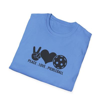 Men's Lightweight Pickleball T-shirt - Peace, Love, Pickleball