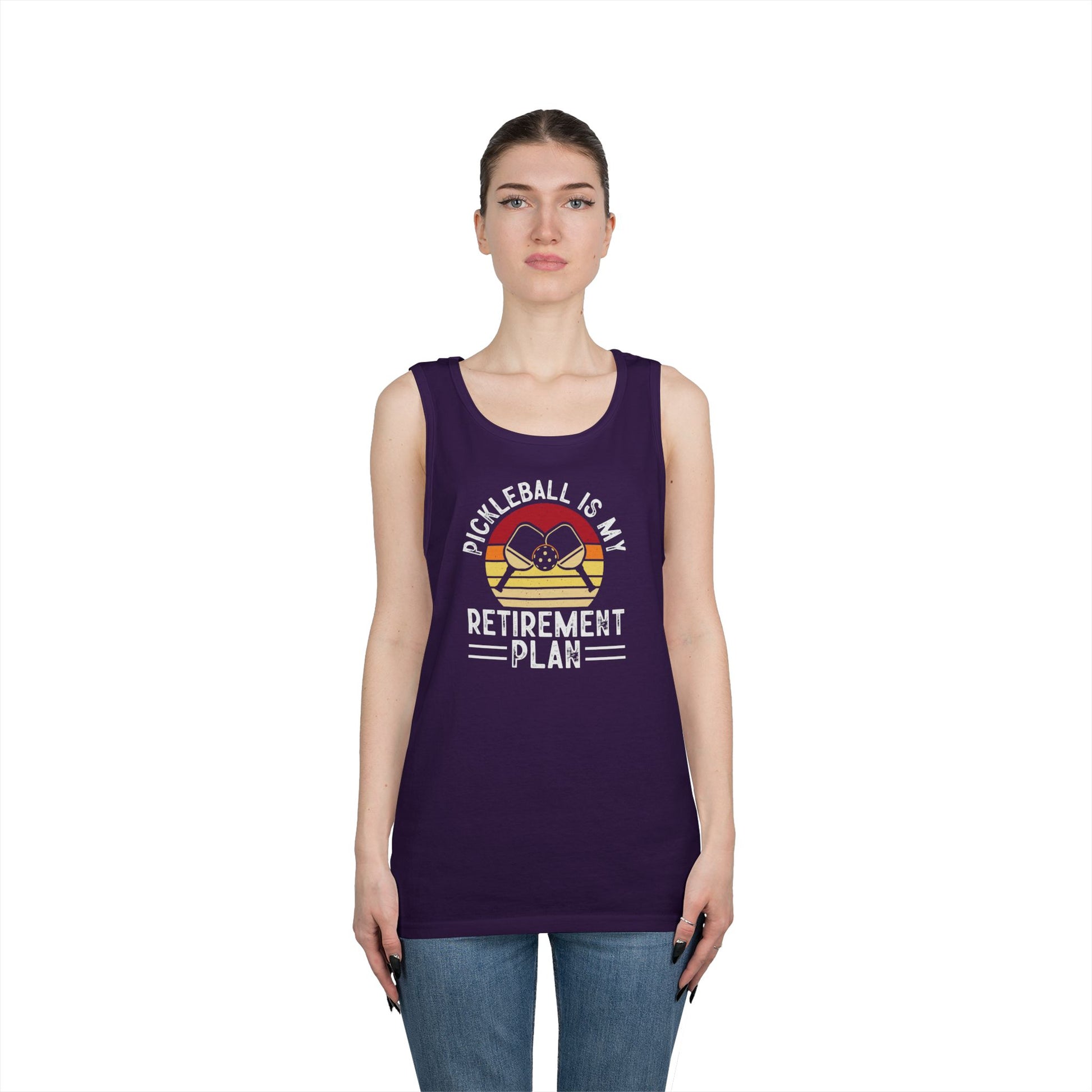 Women's Unique Pickleball Tank Top - Pickleball Is My Retirement Plan