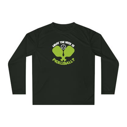 Women's Pickleball Long Sleeves top - What the Heck Is Pickleball? Black