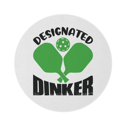 Pickleball Stylish Round Rug - Designated Dinker