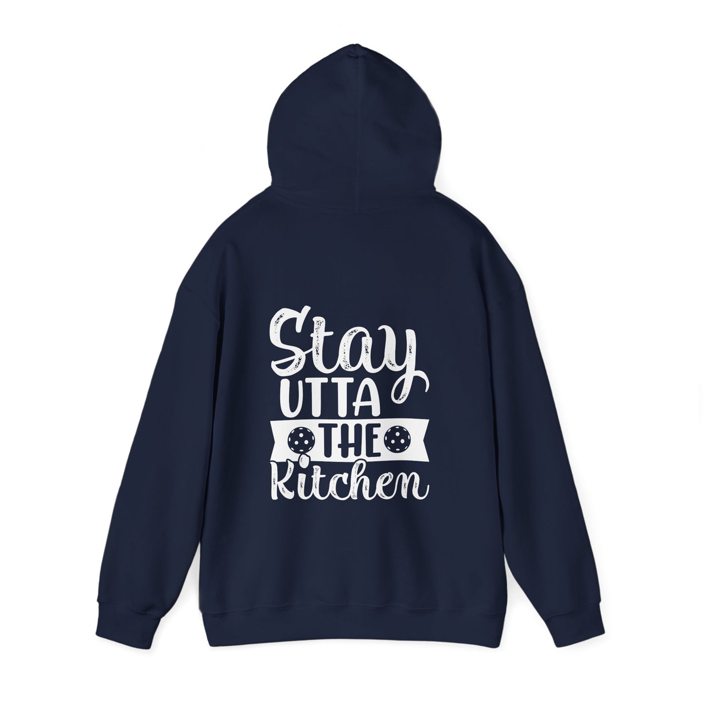 Women's Eye-Catching Pickleball Hoodie - Stay Utta the Kitchen