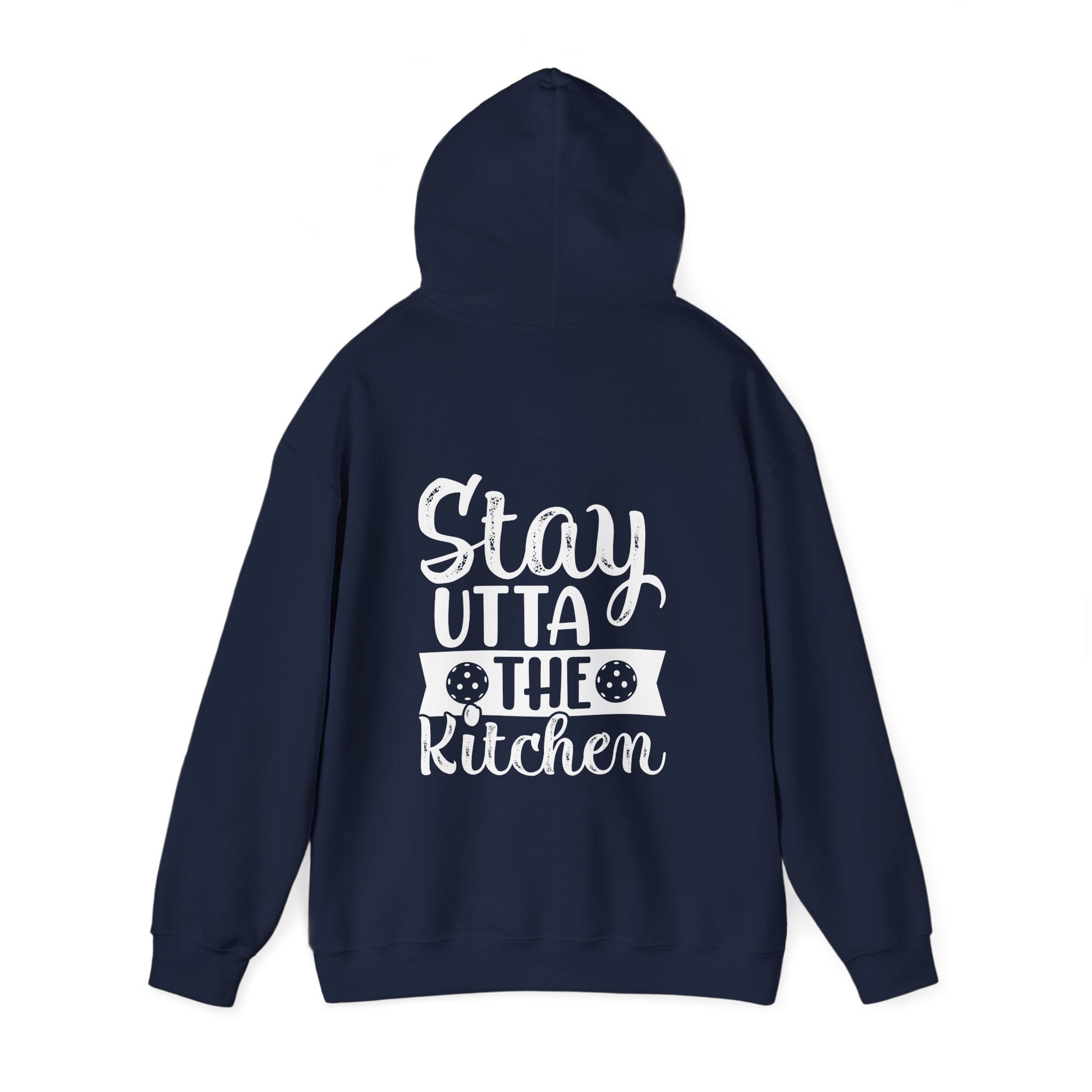 Women's Eye-Catching Pickleball Hoodie - Stay Utta the Kitchen