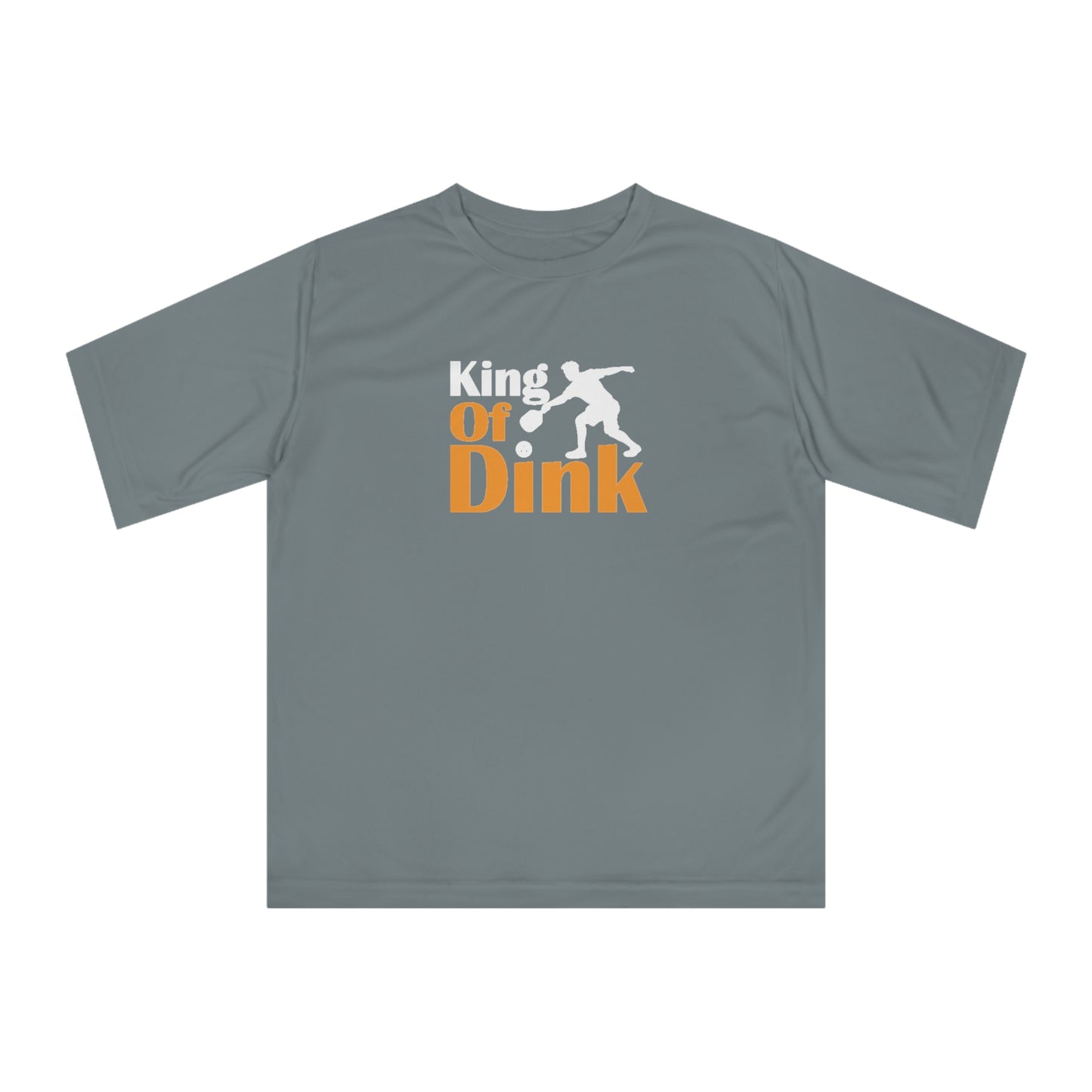 Men's Funny Pickleball T-shirt - King of Dink Gray