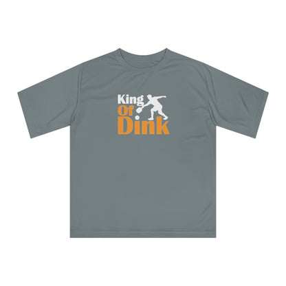 Men's Funny Pickleball T-shirt - King of Dink Gray