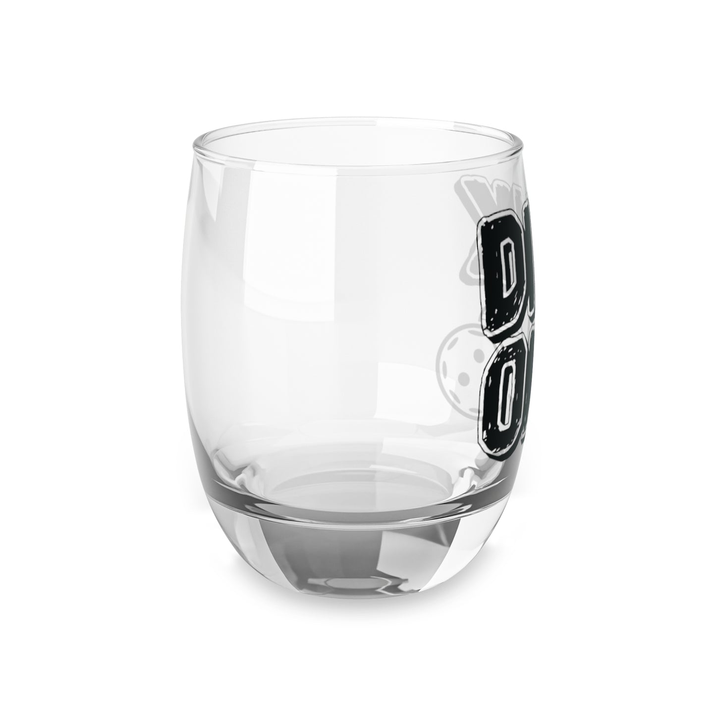 Funny Pickleball Whiskey Glass - Dink On