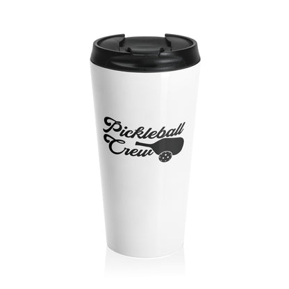 Pickleball Practical Travel Mug - Pickleball Crew White