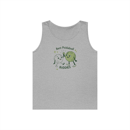Women's Stylish Pickleball Tank Top - Best Pickleball Buddies Gray
