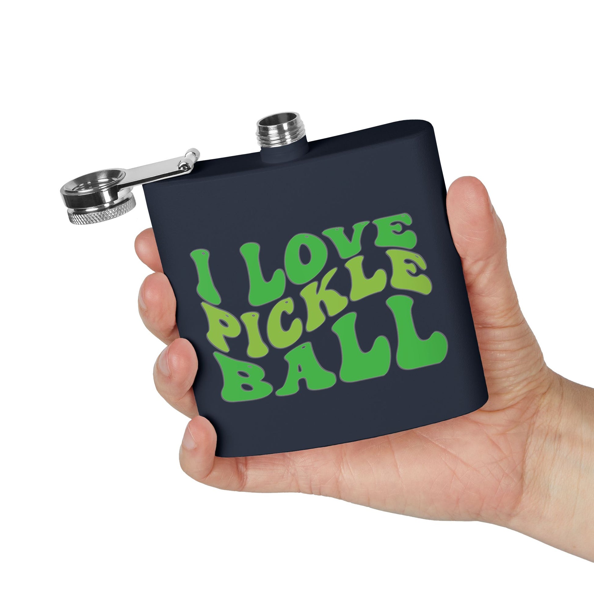 Pickleball Cute Flask - I Love Pickleball