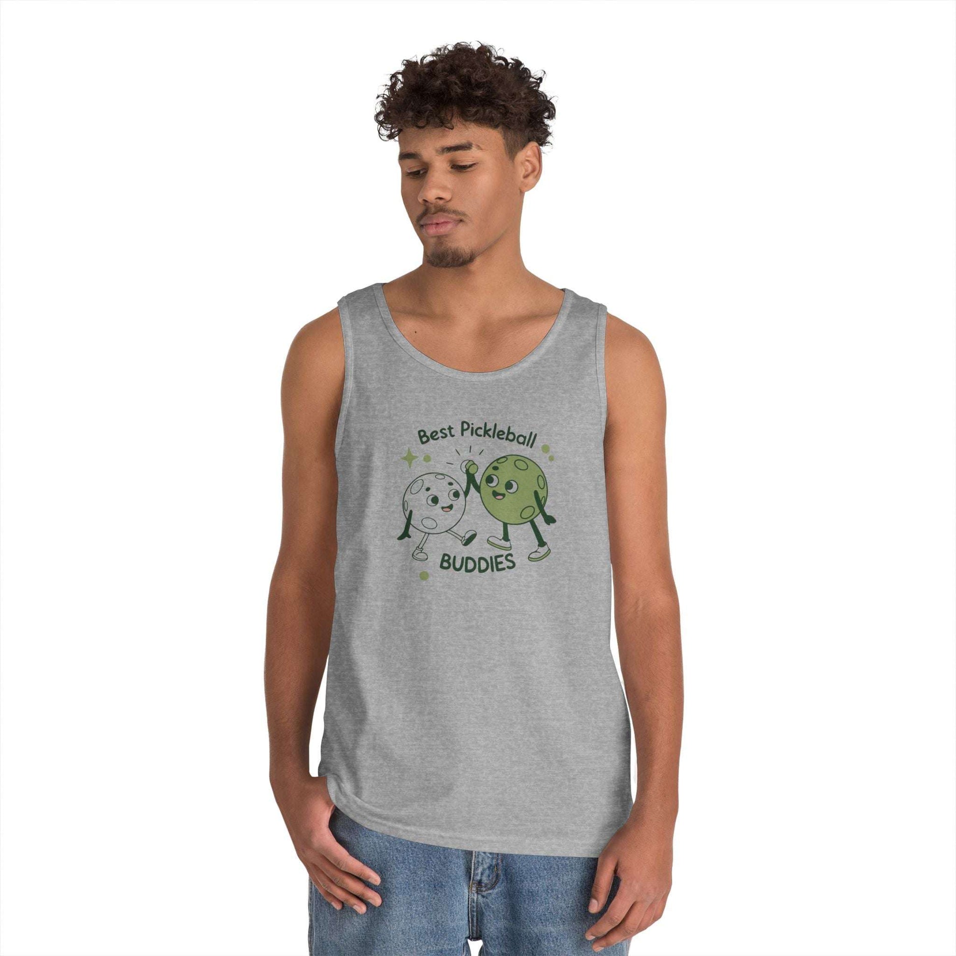 Men's Cute Pickleball Tank Top - Best Pickleball Buddies