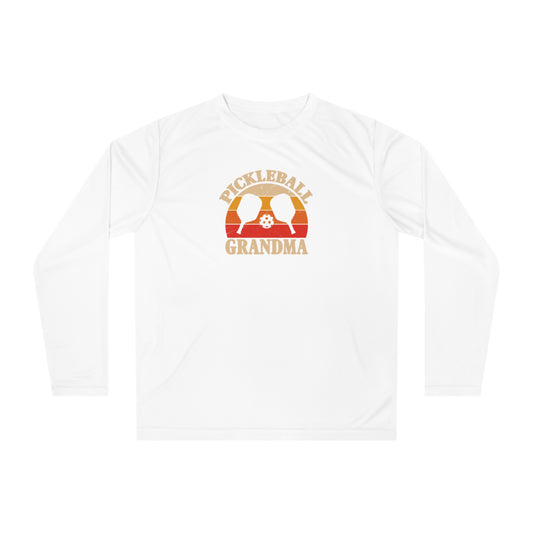 Women's Comfy Pickleball Long Sleeves top - Pickleball Grandma White