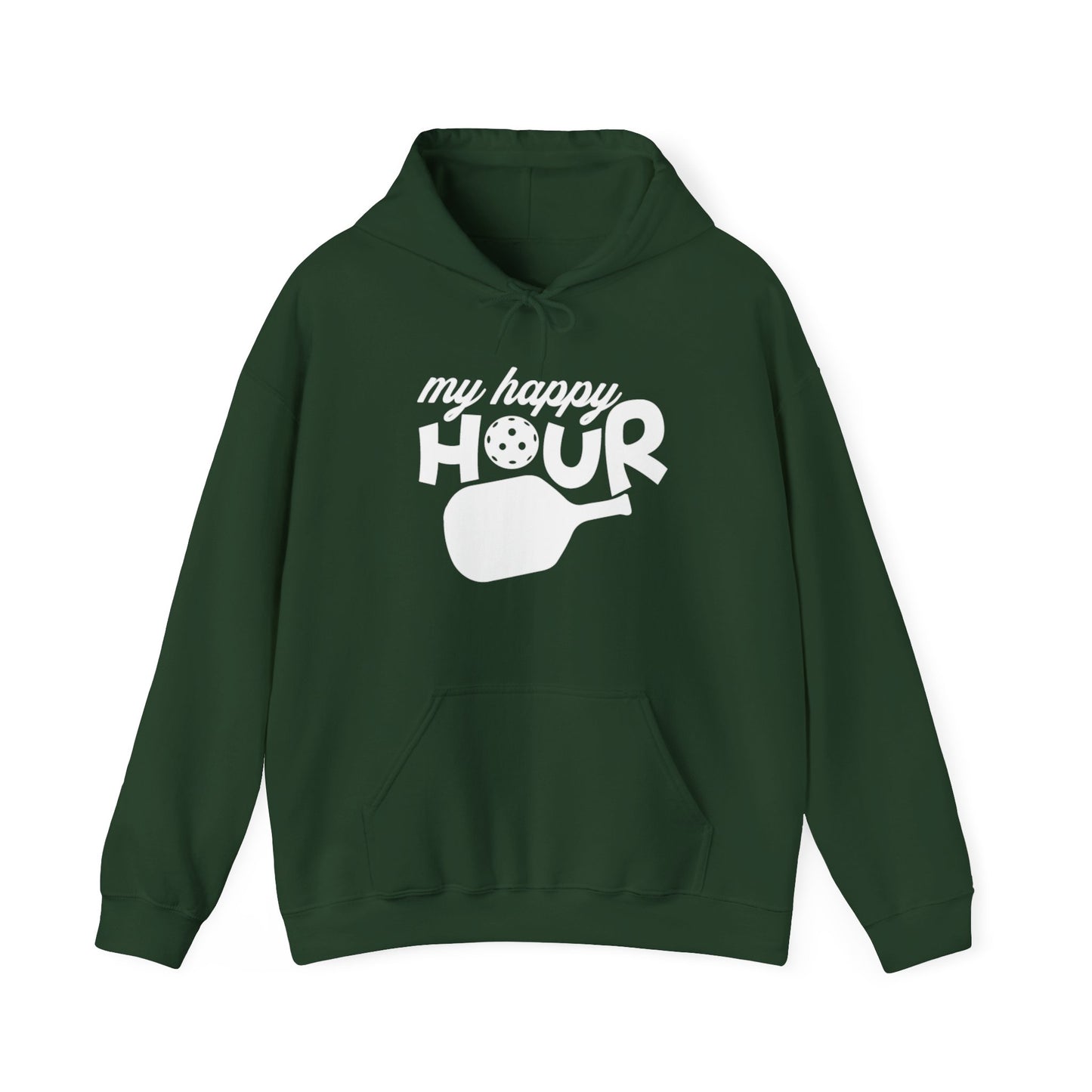 Women's Comfy Pickleball Hoodie - My Happy Hour Green