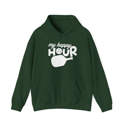 Women's Comfy Pickleball Hoodie - My Happy Hour Green