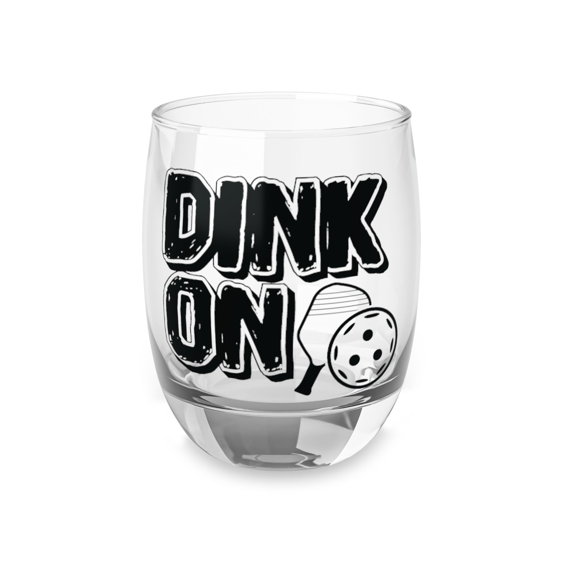Funny Pickleball Whiskey Glass - Dink On 6oz