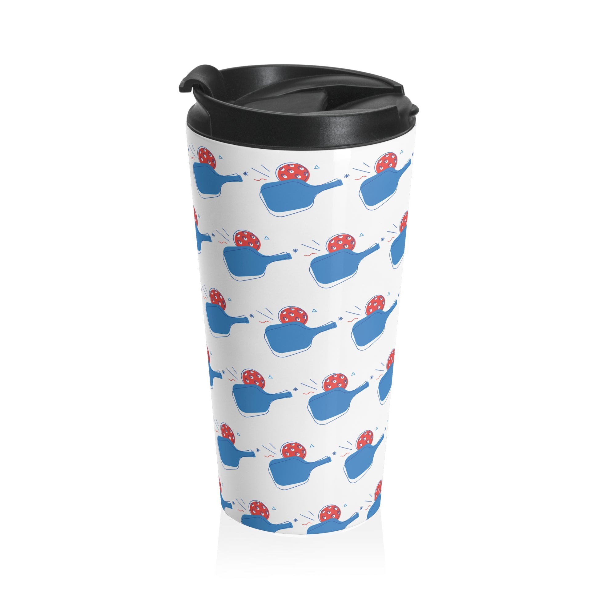 Pickleball Durable Travel Mug - Paddle and Ball