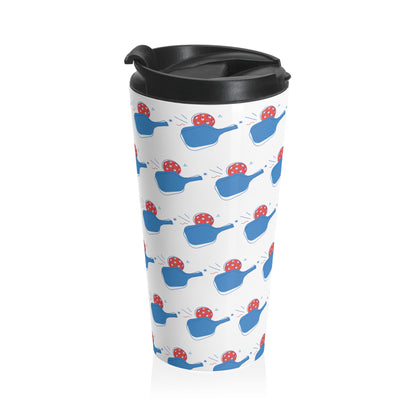 Pickleball Durable Travel Mug - Paddle and Ball