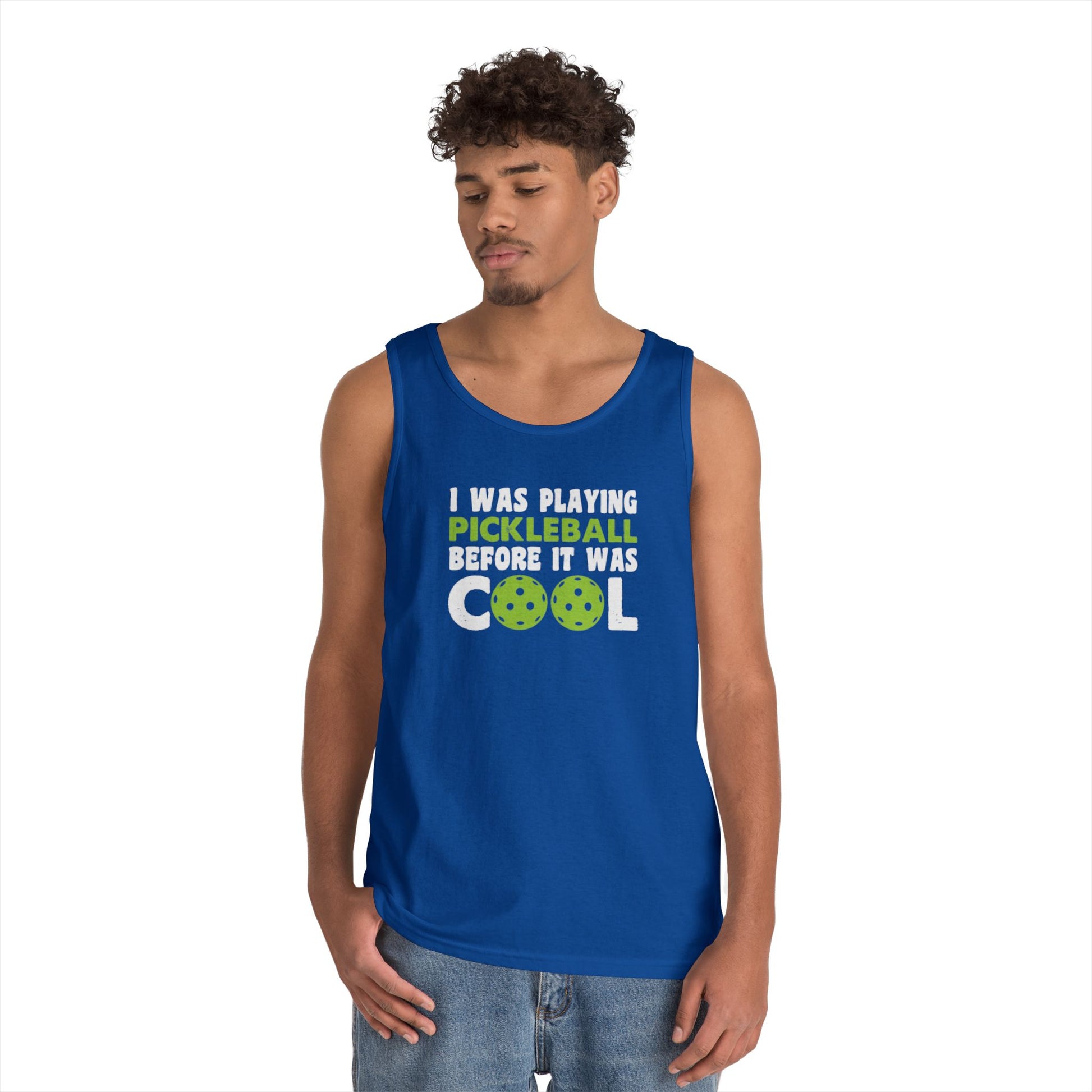 Men's Pickleball Tank Top - I Played Pickleball Before It Was Cool