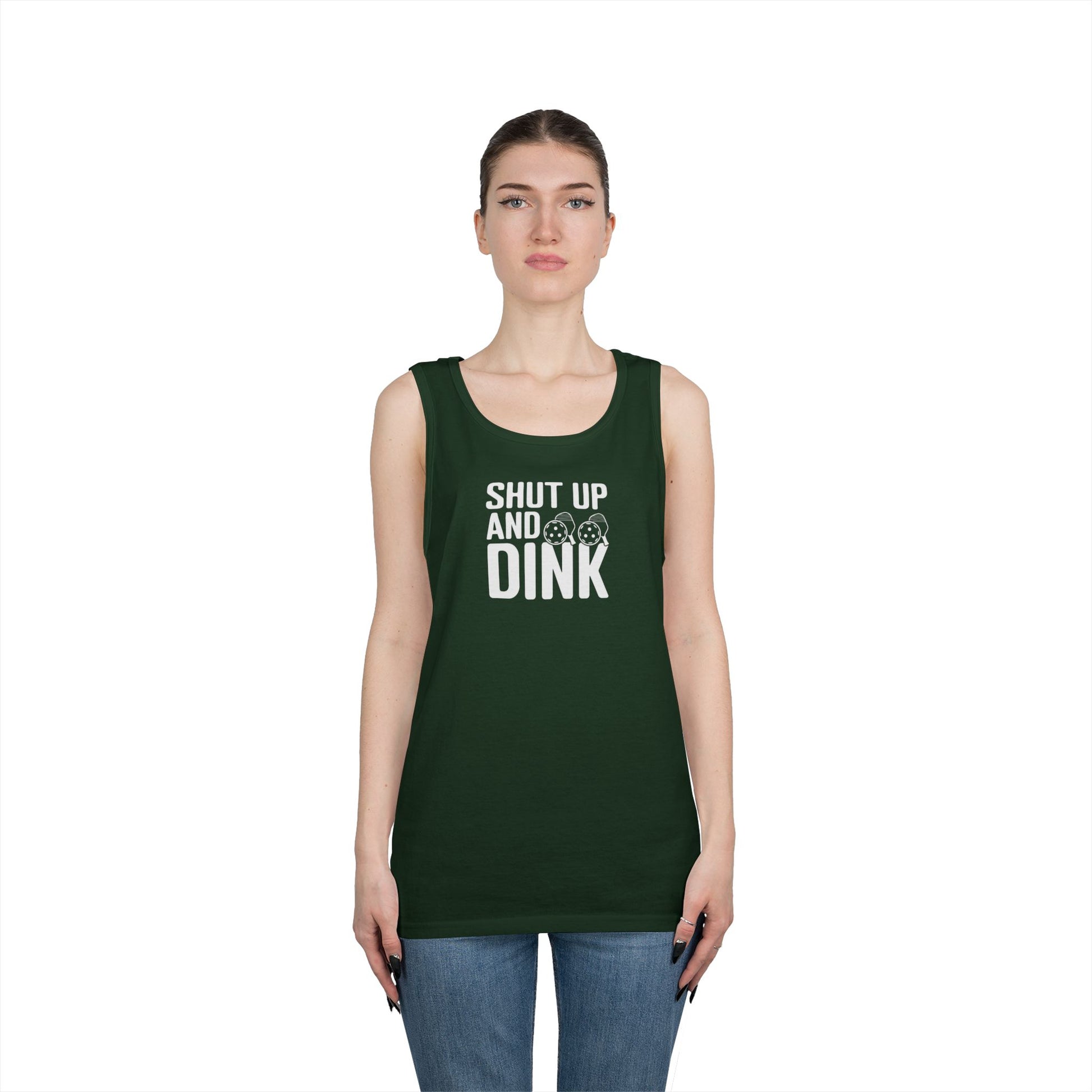 Women's Lightweight Pickleball Tank Top - Shut Up and Dink