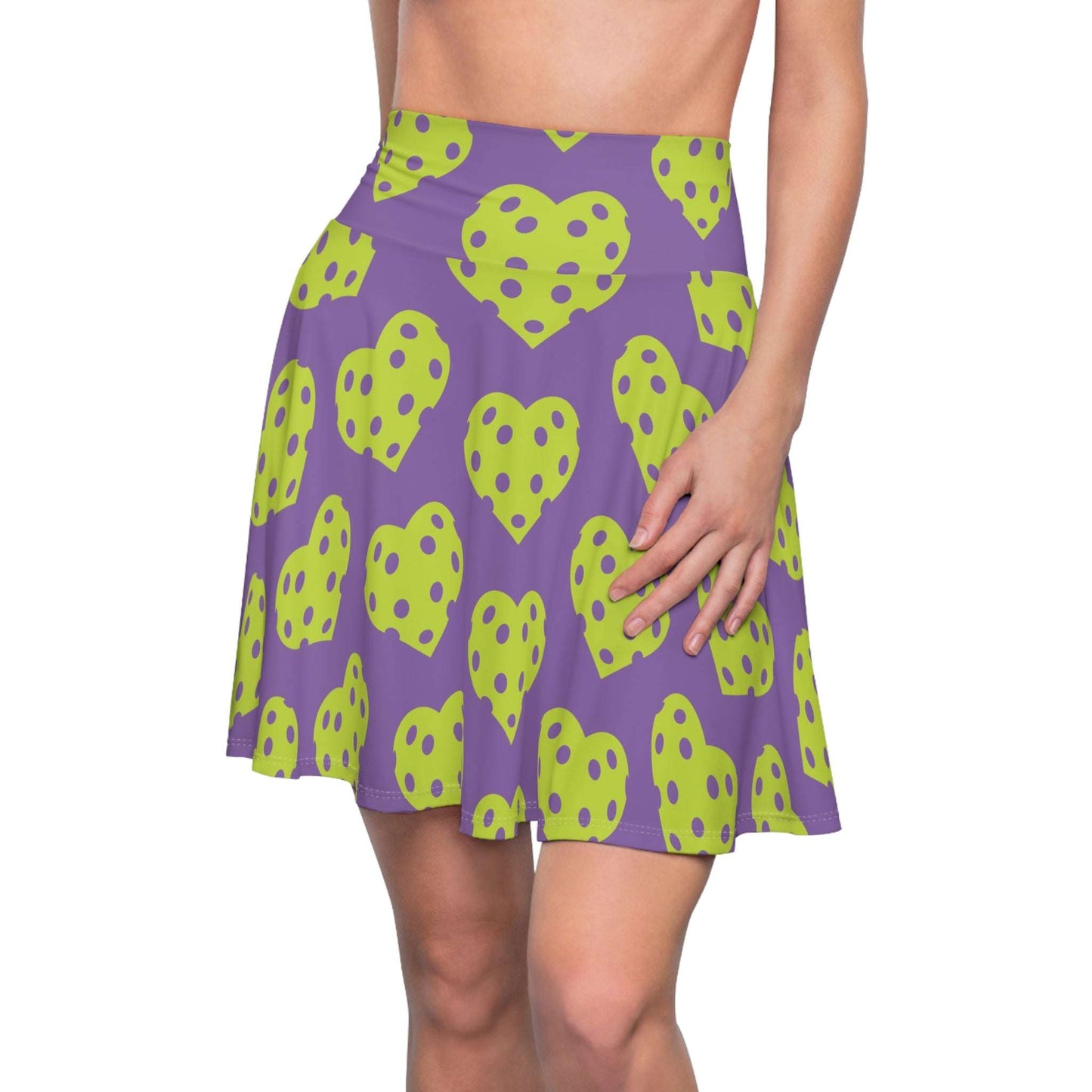 Women's Colorful Pickleball Skirt - Heart
