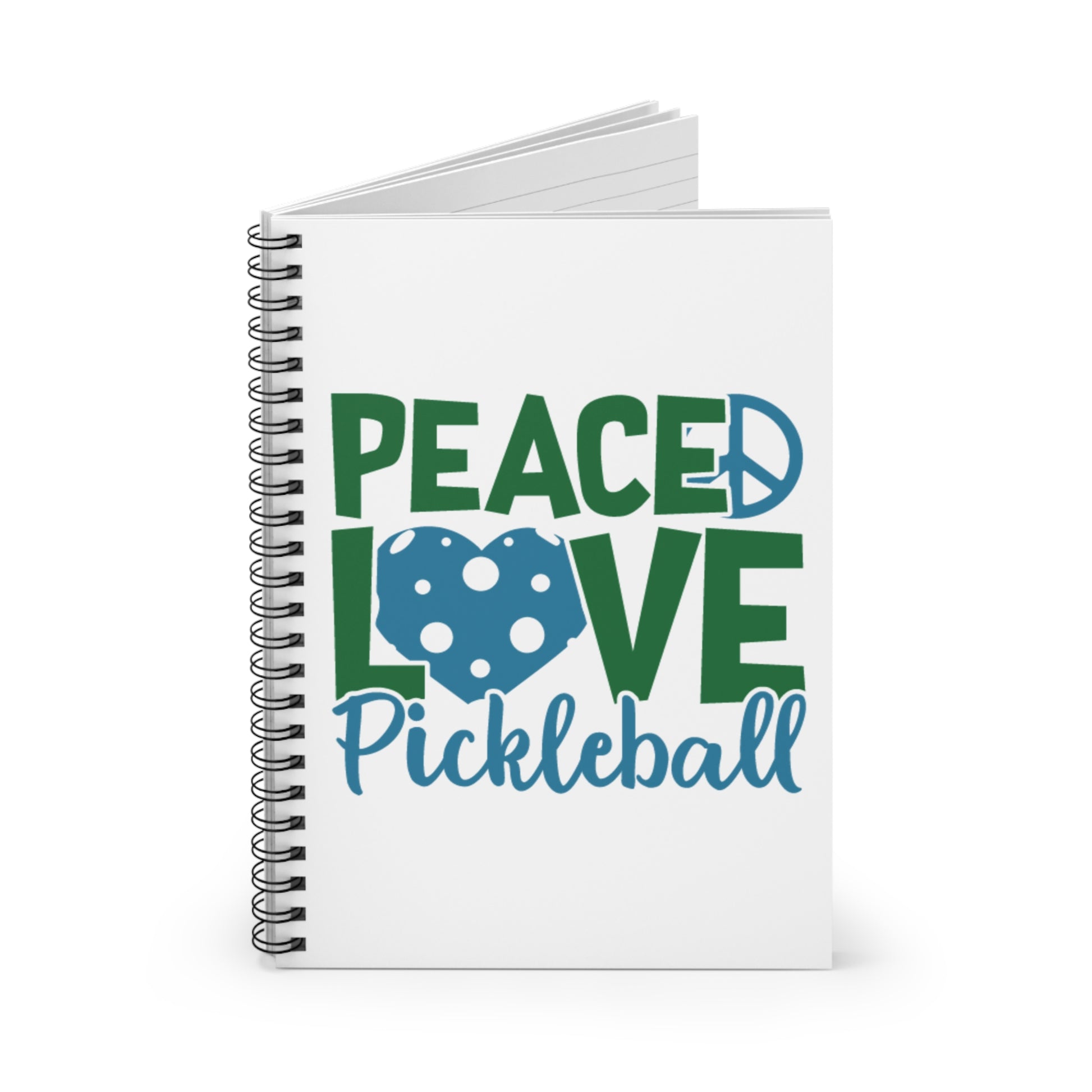 Pickleball Durable Notebook - Peace, Love, Pickleball