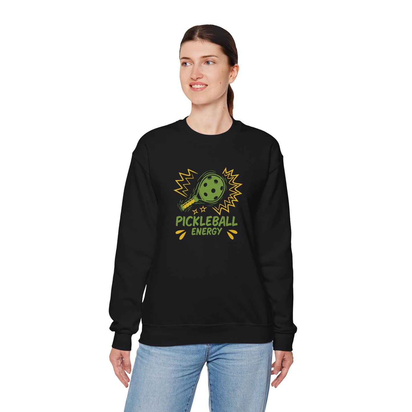 Women's Fun Pickleball Sweatshirt - Pickleball Energy