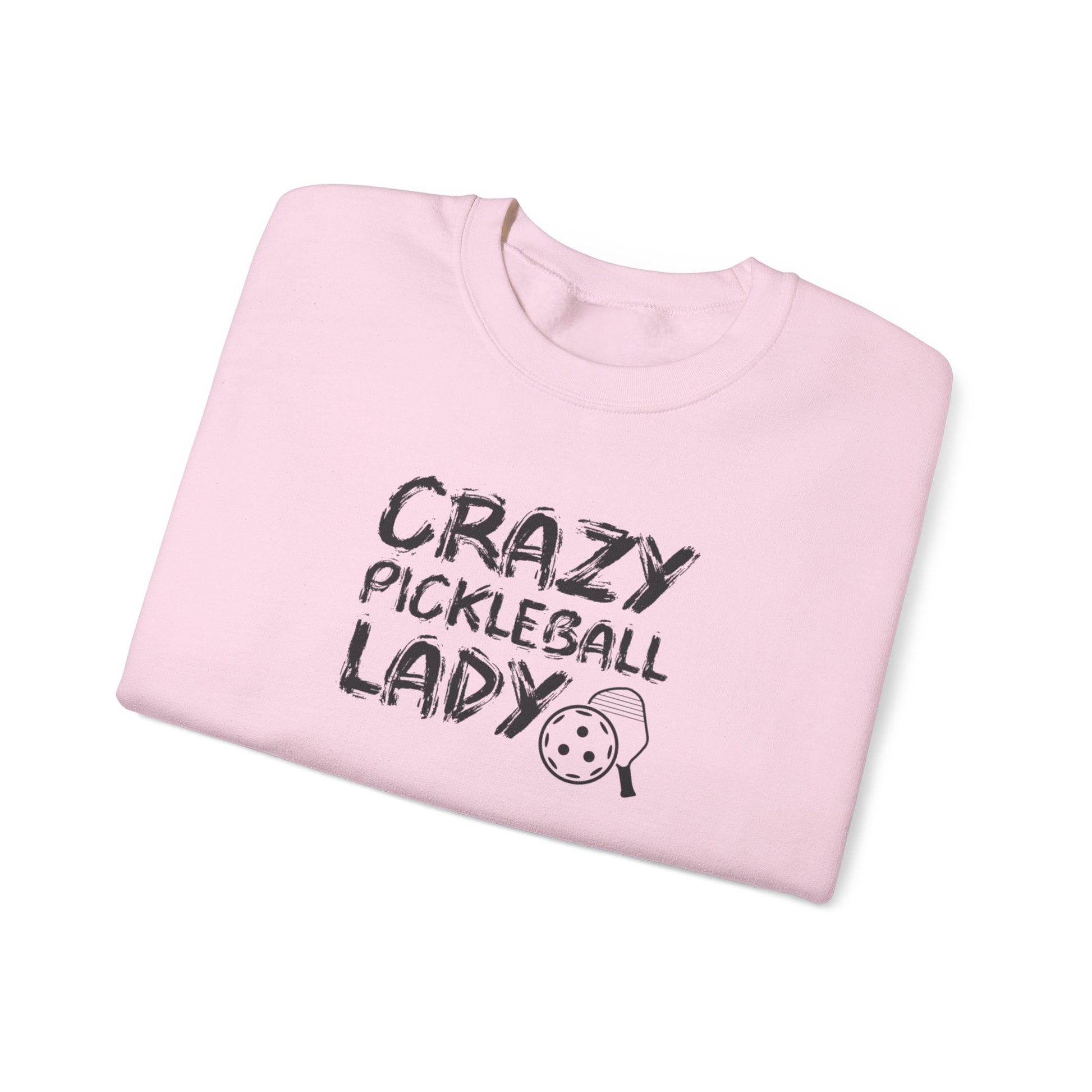 Women's Funny Pickleball Sweatshirt - Crazy Pickleball Lady