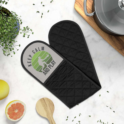 Pickleball Funny Oven Mitts - Keep Calm and Play