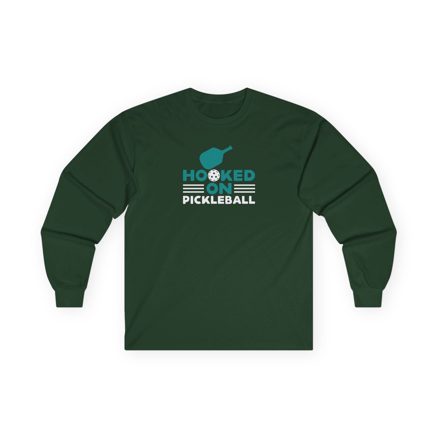 Women's Bold Pickleball Long Sleeves top - Hooked on Pickleball Green