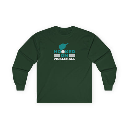Women's Bold Pickleball Long Sleeves top - Hooked on Pickleball Green