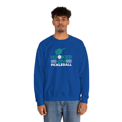 Men's Cool Pickleball Sweatshirt - Hooked on Pickleball