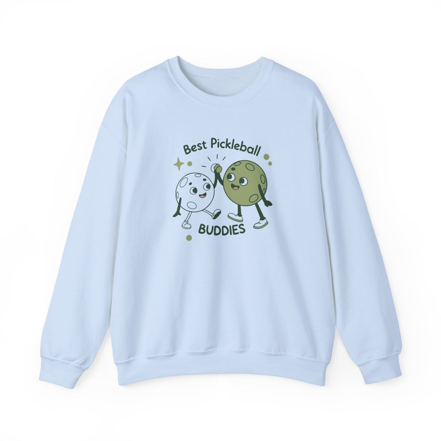 Men's Durable Pickleball Sweatshirt - Best Pickleball Buddies Blue