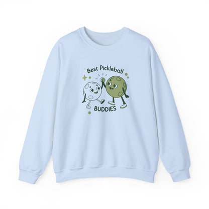 Men's Durable Pickleball Sweatshirt - Best Pickleball Buddies Blue