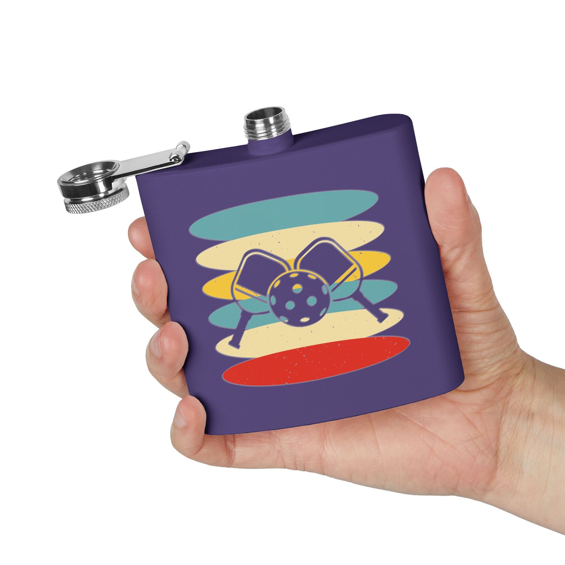 Pickleball Stylish Flask - Pickleball Retro
