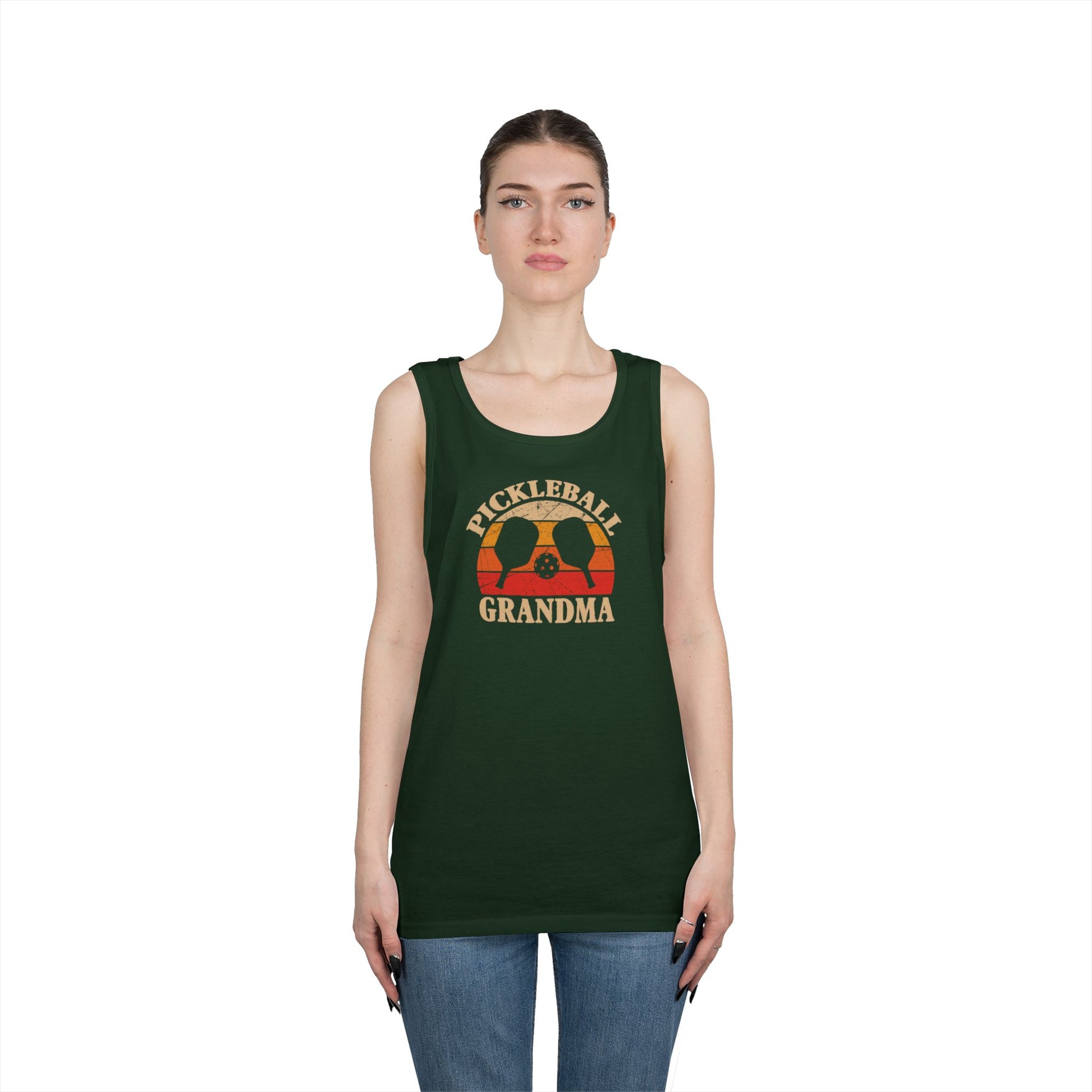 Women's Durable Pickleball Tank Top - Pickleball Grandma