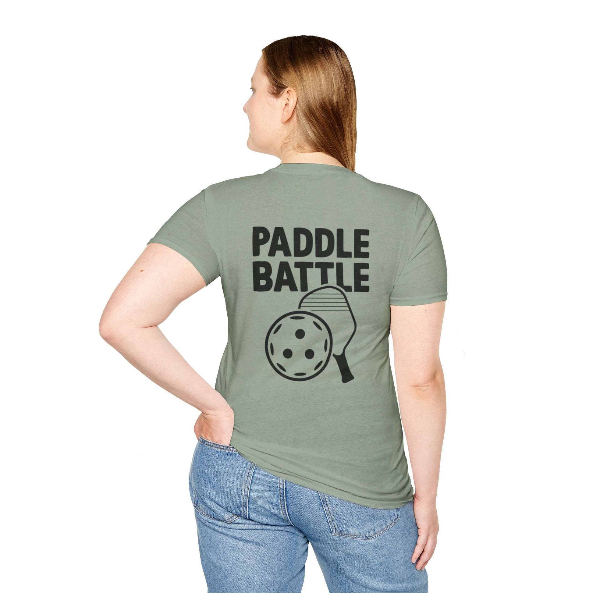 Women's Cute Pickleball T-shirt - Paddle Battle