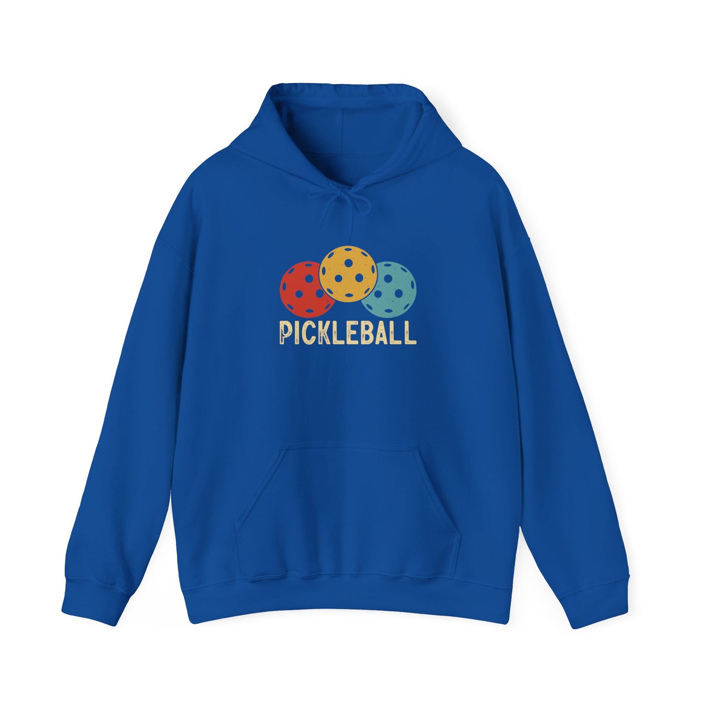 Men's Cool Pickleball Hoodie - Trio Pickleball Retro Royal
