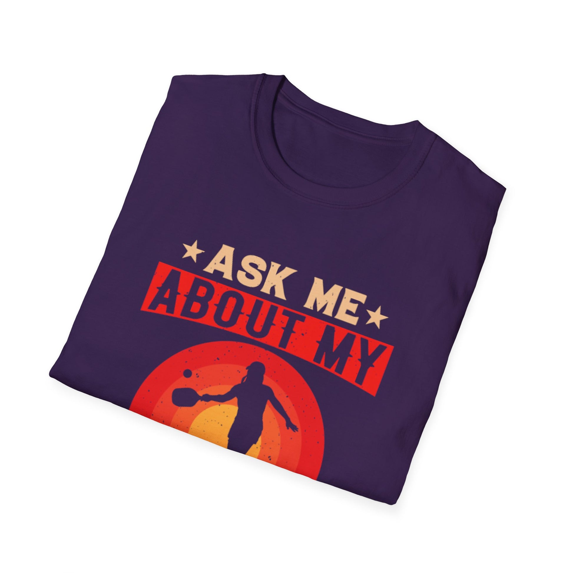 Men's Funny Pickleball T-Shirt - Ask Me About My Pickleball Skills Retro