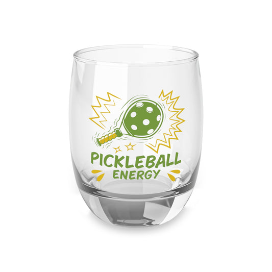 Pickleball Funny Whiskey Glass - Pickleball Energy