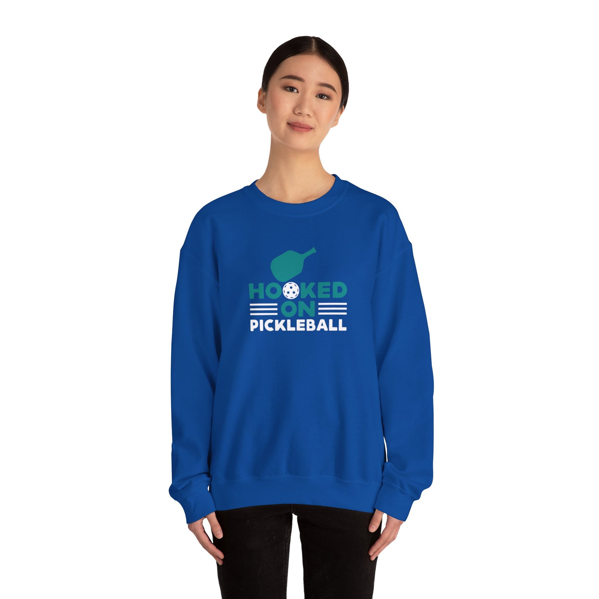 Women's Cool Pickleball Sweatshirt - Hooked on Pickleball