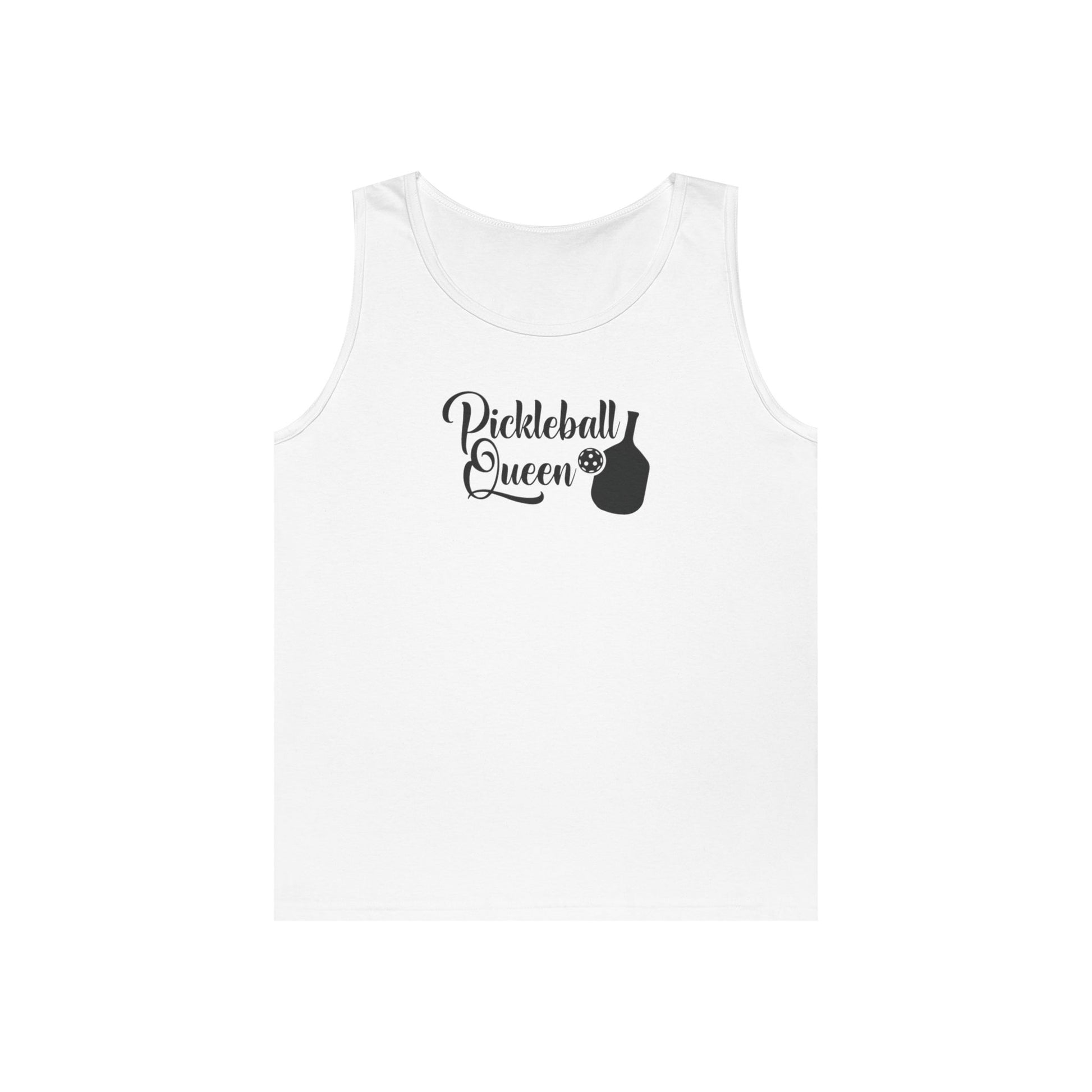 Women's Stylish Pickleball Tank Top - Pickleball Queen White
