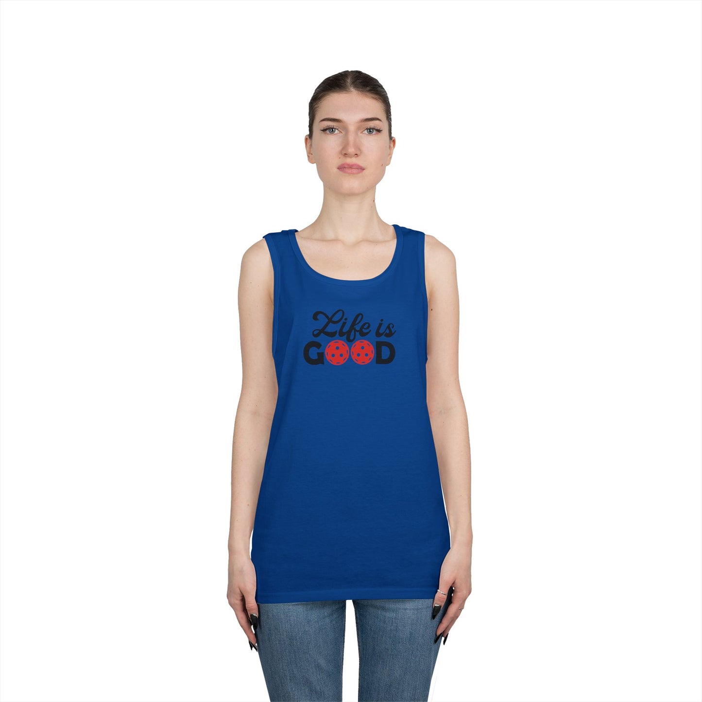 Women's Durable Pickleball Tank Top - Life is Good