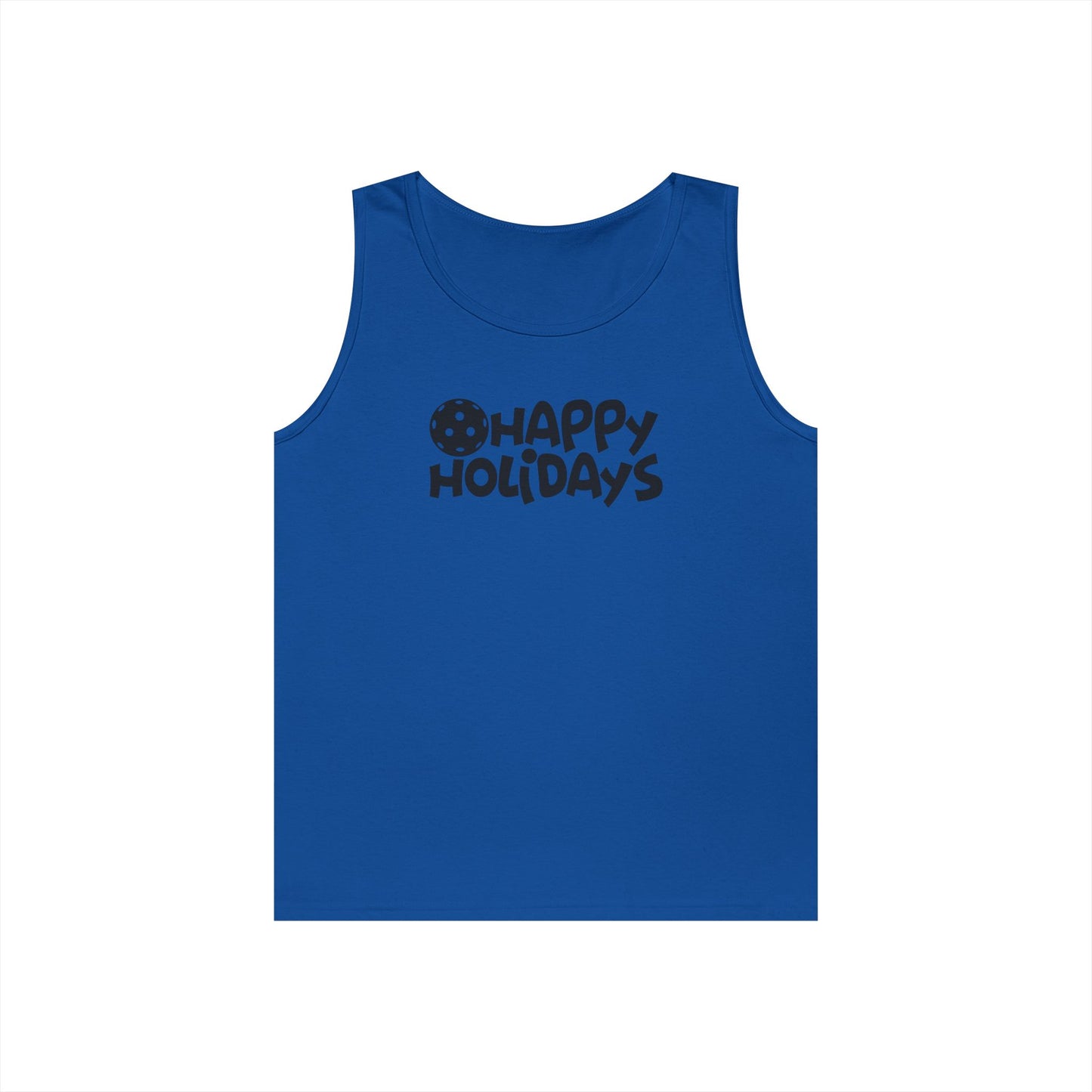 Women's Fun Pickleball Tank Top - Happy Holiday Royal