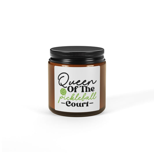 Funny Pickleball Candle - Queen of Pickleball Court 4oz