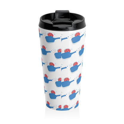 Pickleball Durable Travel Mug - Paddle and Ball